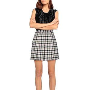 M Missoni Pleated Wool Mini Skirt